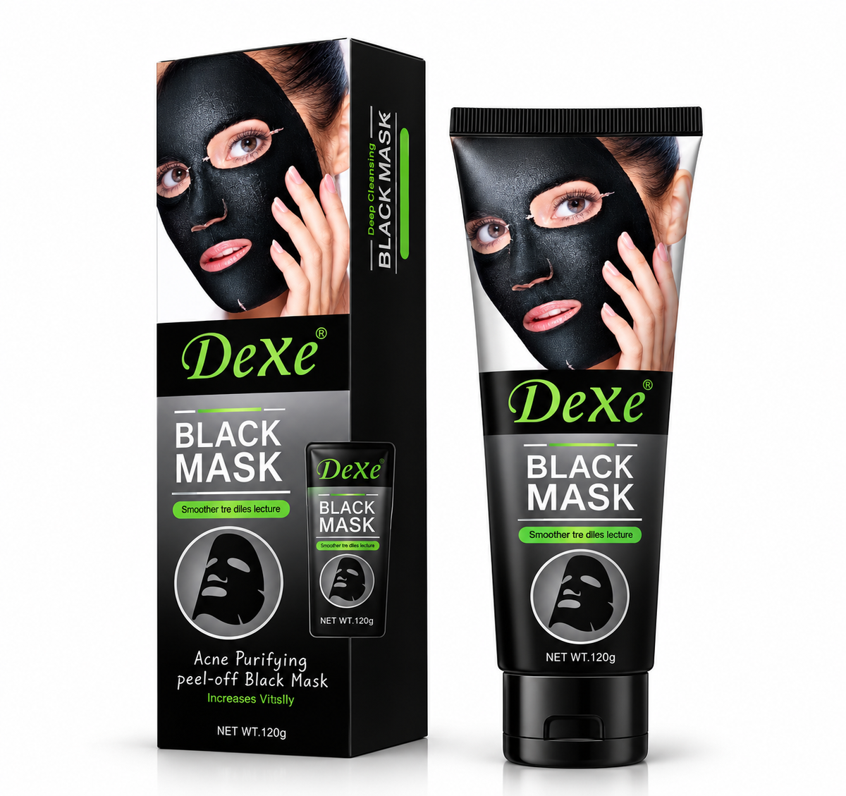 Mascarilla Facial Negra de Limpieza Profunda